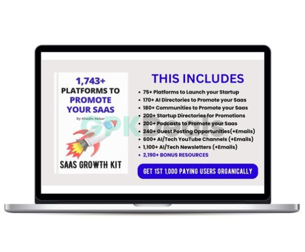 Saas Growth Kit - [1,743+ Places to Promote your Startup] 2024